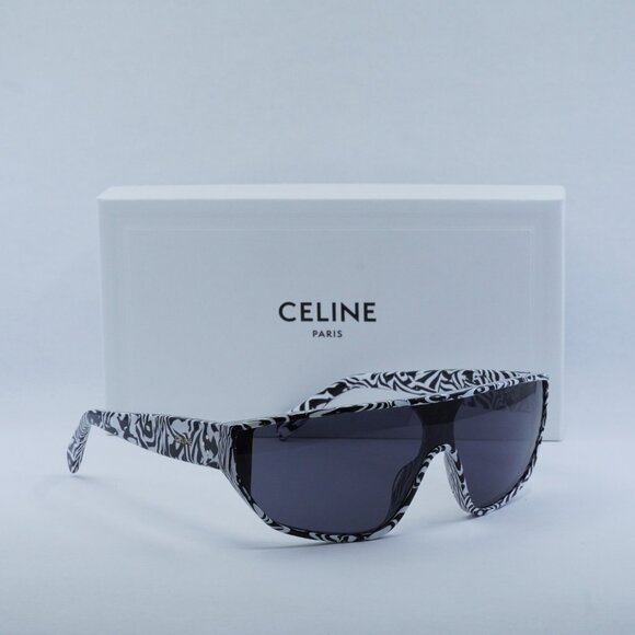 Final Price! Celine CL40195I 04A Zebra/Smoke Sunglasses - Picture 5 of 11